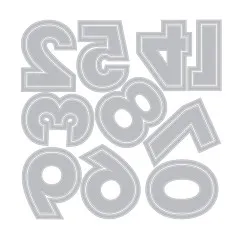 Thinlits Die by 49 and Market - This or That - 2 Inch Numbers