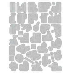 Thinlits Die by Letters by Shells - Simple Letters