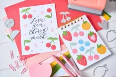 Thinlits Die by Letters by Shells - Fruit Doodles