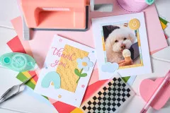 2D Mini Embossing Folder by Letters by Shells - Checkered Pattern