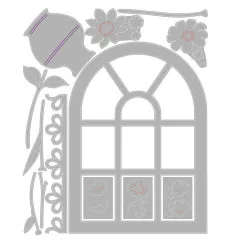 Thinlits Die by Eileen Hull - Windowsill Flowers and Vase