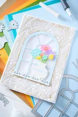 Thinlits Die by Eileen Hull - Windowsill Flowers and Vase