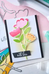 Sizzix - Clear Stamps by Catherine Pooler - Whimsy Bloom #1