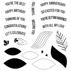 Sizzix - Clear Stamps by Catherine Pooler - Overarching Sentiments