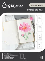 Sizzix - Layered Stencil by Willow Wolfe - Cosmo