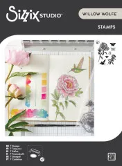 Sizzix - Clear Stamps by Willow Wolfe - Flowers and Creatures