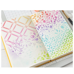 Sizzix - Layered Stencil by Willow Wolfe - Backgrounds