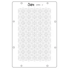 Sizzix - Layered Stencil by Willow Wolfe - Backgrounds