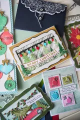 Sizzix - Clear Stamps 49 and Market - Candy Stripes