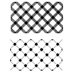 Sizzix - Clear Stamps 49 and Market - Tartan