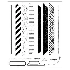 Sizzix - Clear Stamps with Cutting Dies by 49 & Market - Build-A-Frame