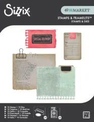 Sizzix - Clear Stamps with Cutting Dies by 49 & Market - Creative Combos