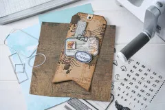 Sizzix - Clear Stamps with Cutting Dies by 49 & Market - Globetrotter's Mark