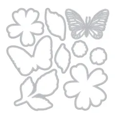 Sizzix - Clear Stamps with Cutting Dies by 49 & Market - Sweet Sprigs