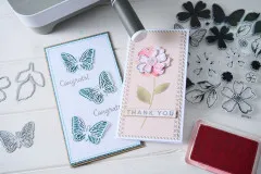 Sizzix - Clear Stamps with Cutting Dies by 49 & Market - Sweet Sprigs