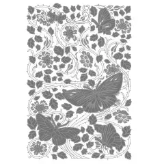 Multi-Level Embossing Folder by Willow Wolfe - Nouveau Butterfly