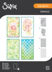 Sizzix - Layered Stencil by Vicki Boutin - Buildables Botanicals #1