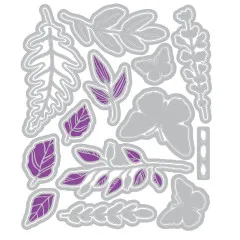 Sizzix - Clear Stamps with Cutting Dies by Vicki Boutin - Greenery Layers #1