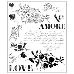 Sizzix - Clear Stamps by Willow Wolfe - Love Letter