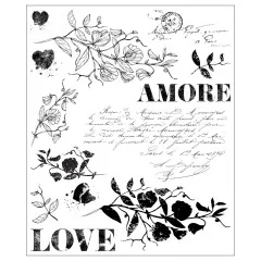 Sizzix - Clear Stamps by Willow Wolfe - Love Letter