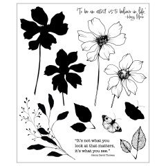Sizzix - Clear Stamps by Willow Wolfe - Wild Blooms