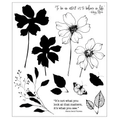 Sizzix - Clear Stamps by Willow Wolfe - Wild Blooms