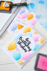 Sizzix - Layered Stencil by Stacey Park - Birthday Balloons