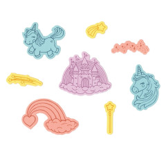 Sizzix - Clear Stamps with Cutting Dies - Unicorns and Rainbows