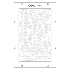 Sizzix - Layered Stencil by Vicki Boutin - Stitched Florals