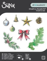Framelits Die Set with Stamps by 49 and Market - Build a Wreath