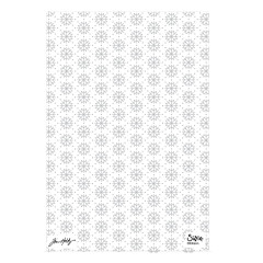 Flaches Design des Sizzix Prägefolders Vault Snowflakes #3 mit detailliertem Schneeflocken-Muster.