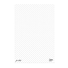 Mit dem Sizzix Prägefolder Vault Dots geprägtes Papier mit gleichmäßigem Punktemuster