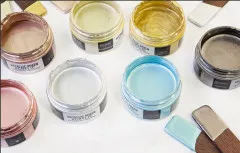 Re-Design Metallic Sheen Acrylic Paint - Crushed Slate