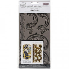 Prima Re-Design Mould - Lilian Scrolls