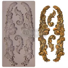 Prima Re-Design Mould - Delicate Floral Strands