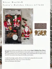 Decor Mould - Santa's Holiday Cheer