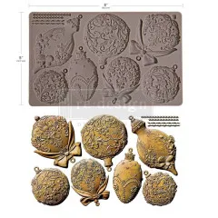 Decor Mould - Shimmering Holiday Ornaments