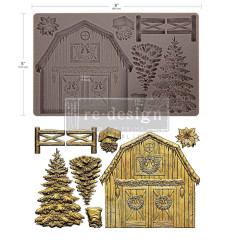 Homestead Holiday Silikonform mit Maßen und gegossenen Motiven im Vergleich