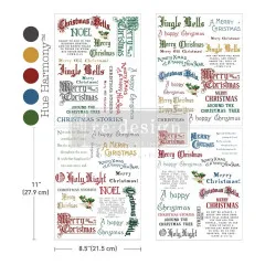 Noel In Script - A4 Middy Plus Transfers / Rub-Ons