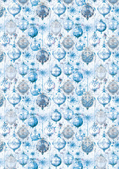 Elegance of Blue - A4 Vellum Paper Patterns