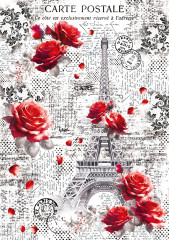 Paris Je taime - A4 Vellum Paper Patterns