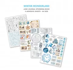 Winter Wonderland - A4 Junk Journal Ephemera Book