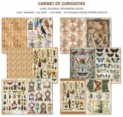 Cabinet of Curiosities - A4 Junk Journal Ephemera Book