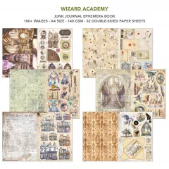 Wizard Academy - A4 Junk Journal Ephemera Book