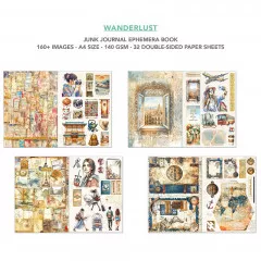 Wanderlust - A4 Junk Journal Ephemera Book