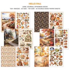 Hello Fall - A4 Junk Journal Ephemera Book