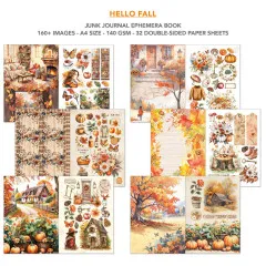 Hello Fall - A4 Junk Journal Ephemera Book