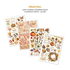 Hello Fall - A4 Junk Journal Ephemera Book