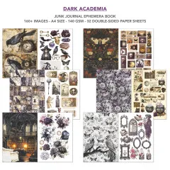 Dark Academia - A4 Junk Journal Ephemera Book