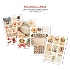 Hot Cocoa & Holly - A4 Junk Journal Ephemera Book